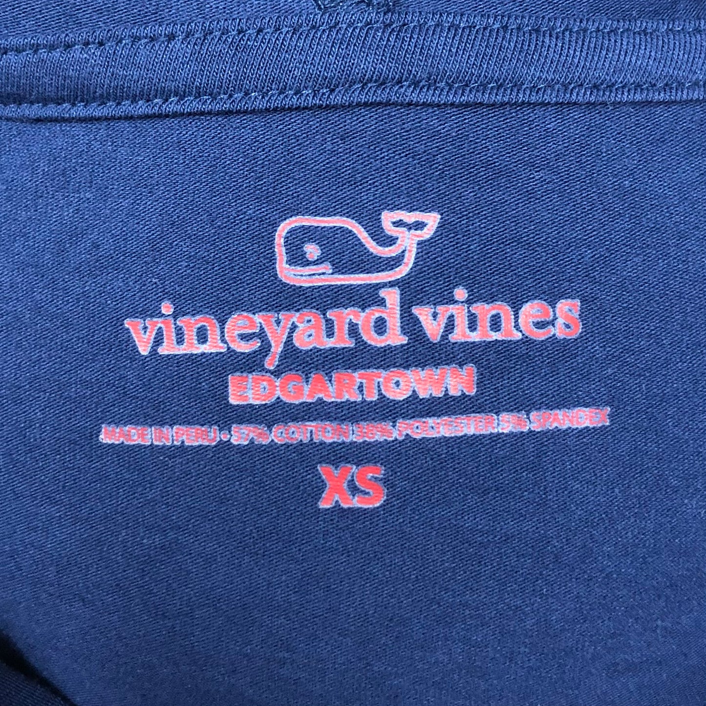 Camiseta con capucha Vineyard Vines 🐳 color azul navy con Diseño de Ballena Talla XS