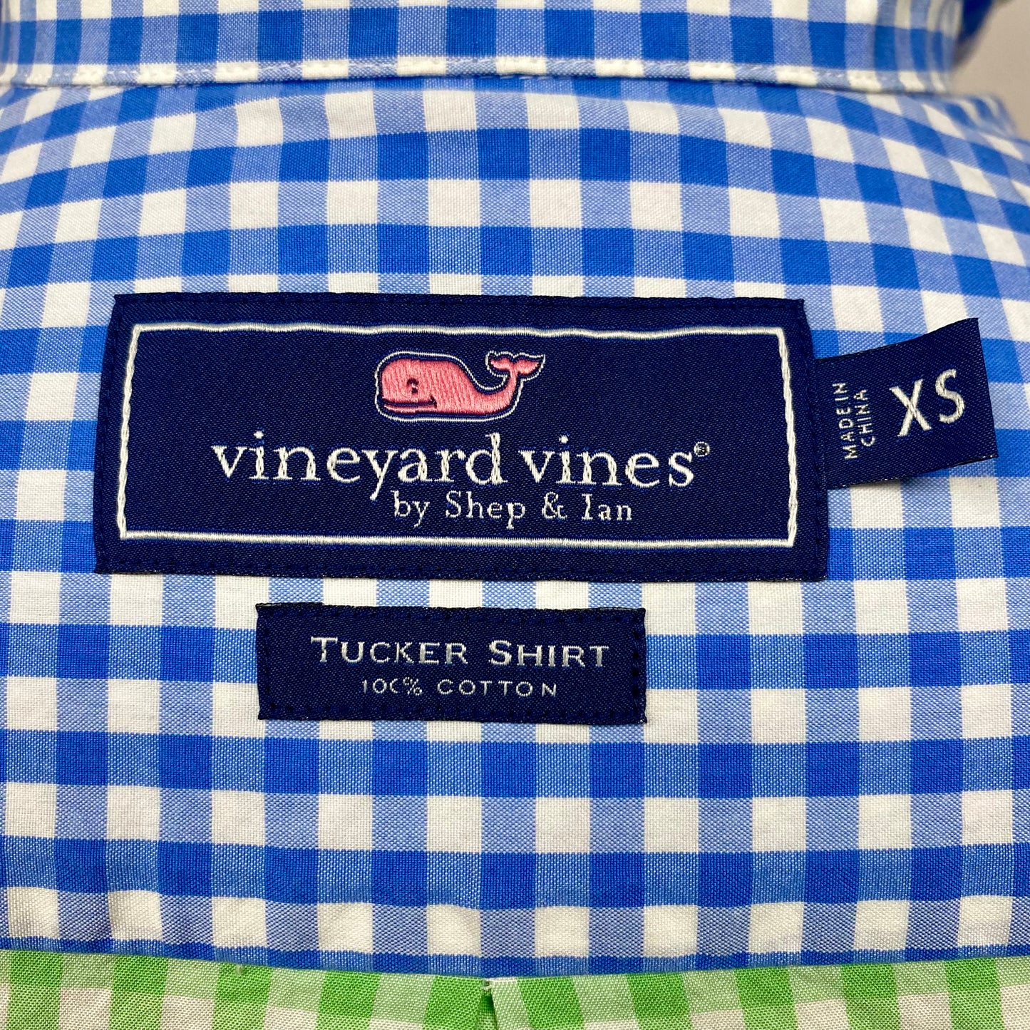 Camisa Vineyard Vines 🐳 de cuadros gingham multicolor Talla XS Entalle Regular