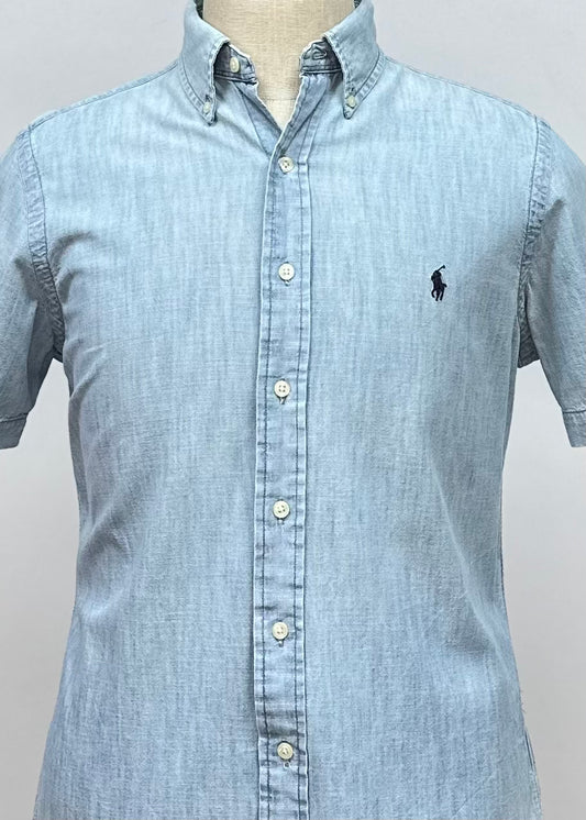 Camisa de botones Polo Ralph Lauren 🏇🏼 de jeans en color Celeste Claro Talla S Entalle Clásico