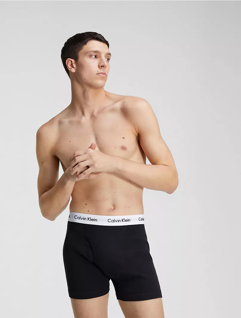 Paquete de 5 Calzoncillos tipo Boxer Calvin Klein Tela algodón - Talla XL Entalle Clásico