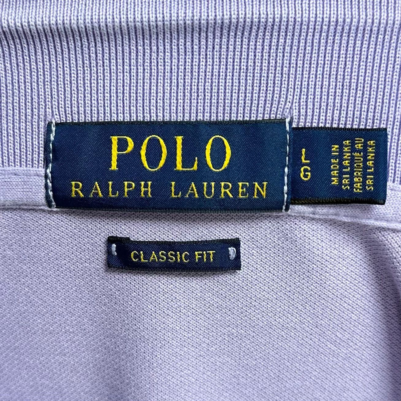 Camiseta Polo Ralph Lauren 🏇🏼 color Lila Talla L Entalle Regular