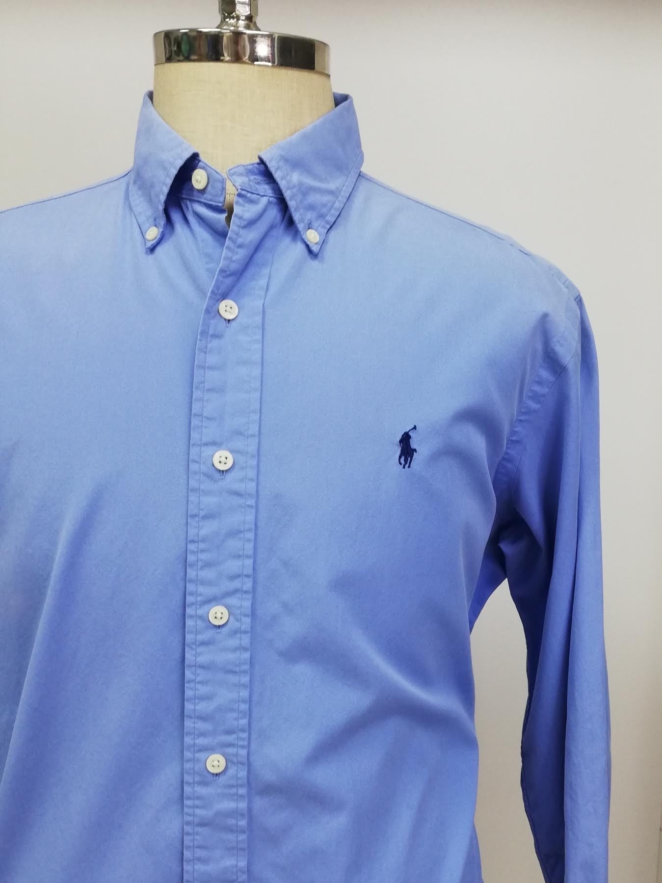 Camisa de botones Polo Ralph Lauren 🏇🏼 en color Celeste Talla L Entalle Clásico (ver descripción)