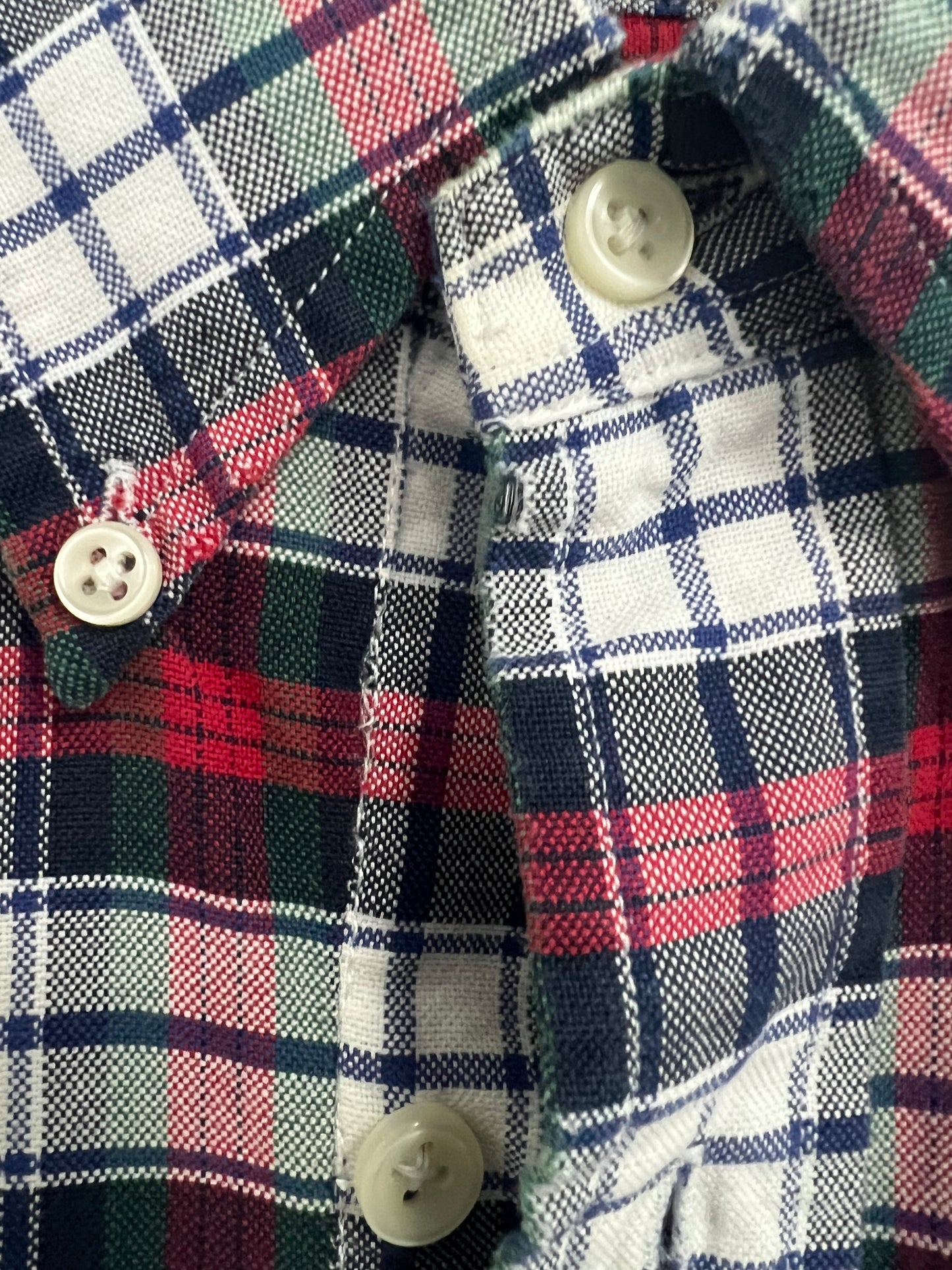 Camisa de botones Polo Ralph Lauren 🏇🏼 de cuadros tartán en color rojo, verde, azul navy y blanco Talla L Entalle Custom Fit (ver descripción)