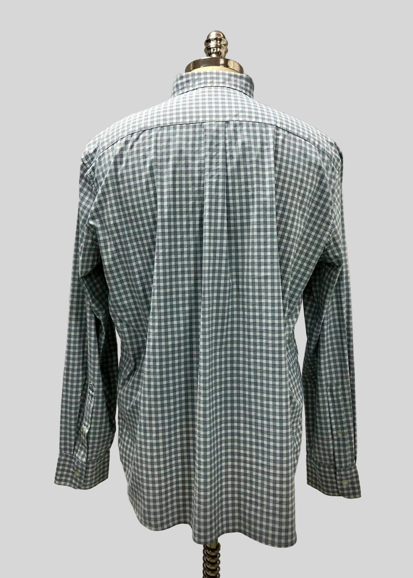 Camisa de botones Vineyard Vines 🐳 Performance de cuadros gingham en color azul navy y blanco Talla L Entalle Regular(ver descripción)