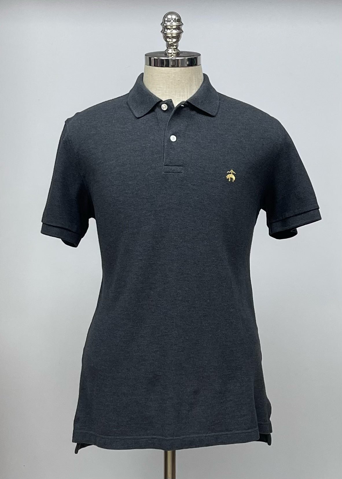 Camiseta Polo Brooks Brothers 🐑 color gris oscuro Talla L Slim Fit