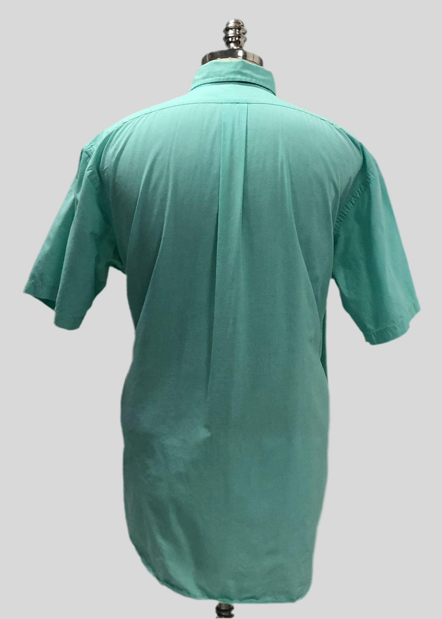 Camisa Polo Ralph Lauren 🏇🏼 de cuadros finos en verde y blanco Talla XL Entalle Regular (ver descripción)