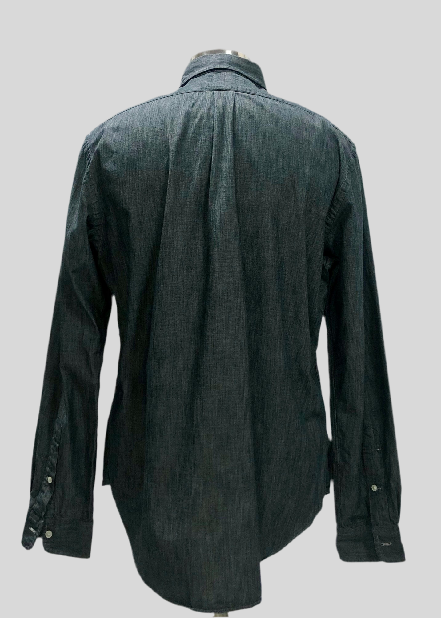 Camisa de botones Polo Ralph Lauren 🏇🏼  en color gris oscuro degradado Talla XL Entalle Slim Fit