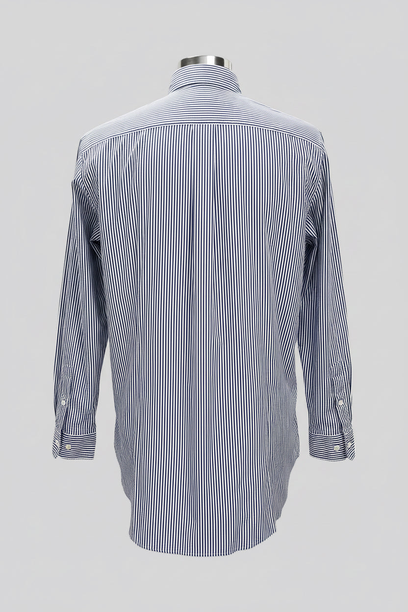 Camisa de botones Polo Ralph Lauren 🏇🏼 de rayas en color azul navy y blanco Talla M Entalle Clásico