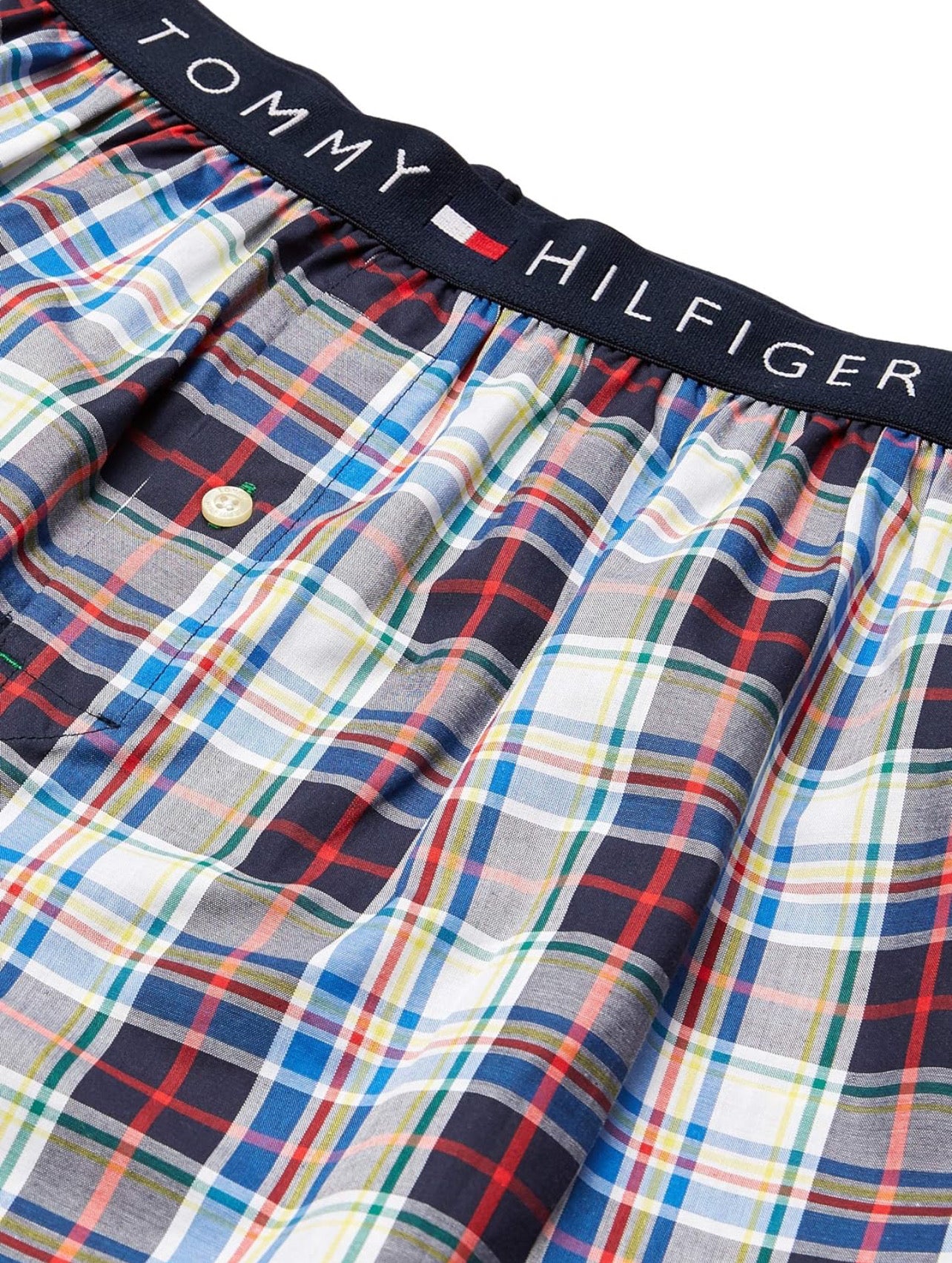 Paquete de 3 Boxer Briefs Tommy Hilfiger 🇺🇸 Clásicos de Tela algodón con patrón de cuadros Talla S