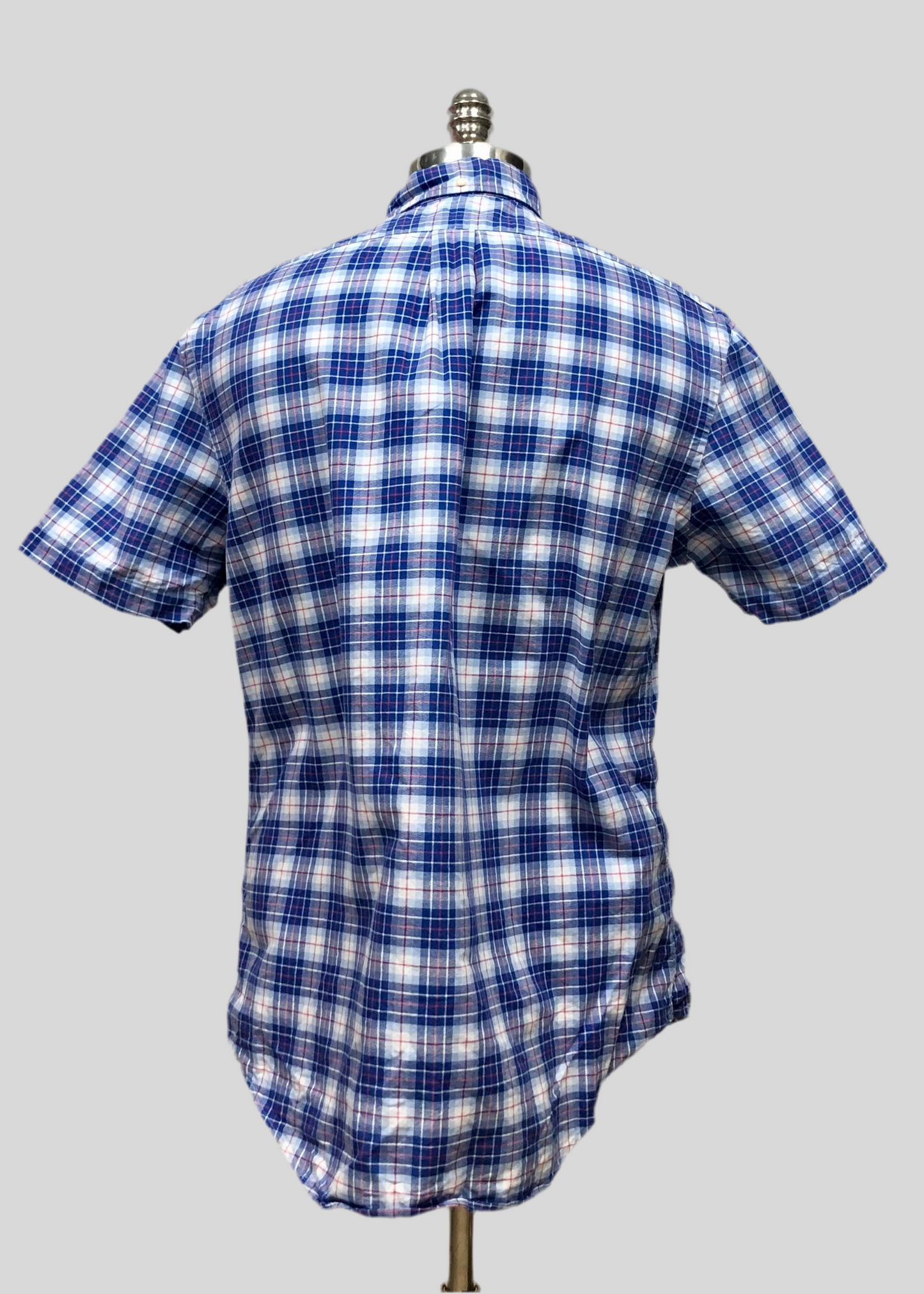 Camisa Polo Ralph Lauren 🏇🏼 Oxford con patron de cuadros en color azul, rojo y blanco Talla L Entalle Regular