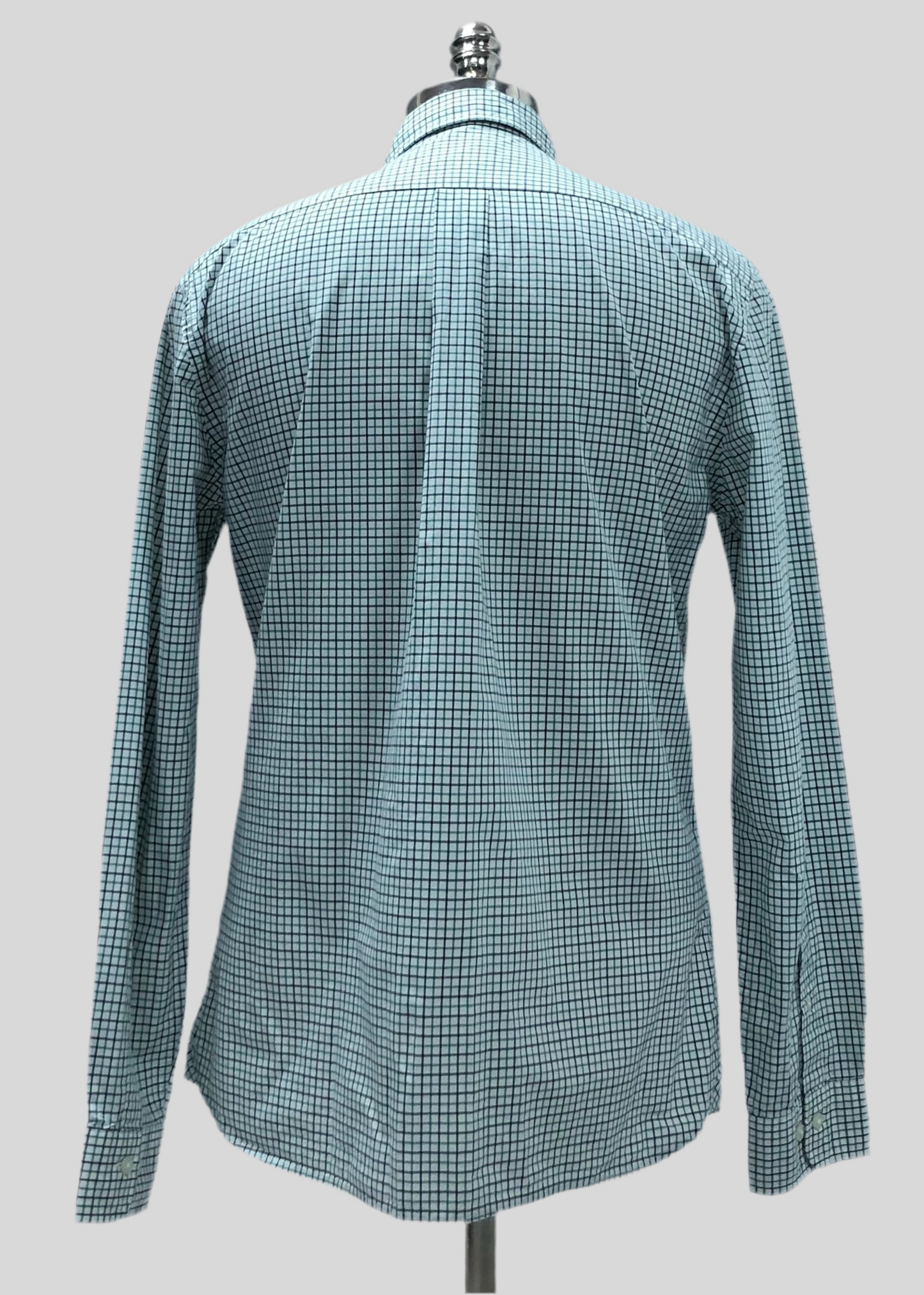 Camisa Brooks Brothers 🐑 color blanco con cuadros en verde y negro Talla L Entalle Regular