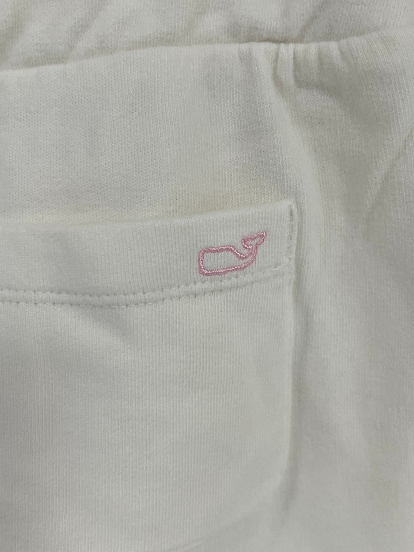 Conjunto de Sueter y pantalón de niña Vineyard Vines 🐳 color blanco con logo rosado Talla S (8-10)