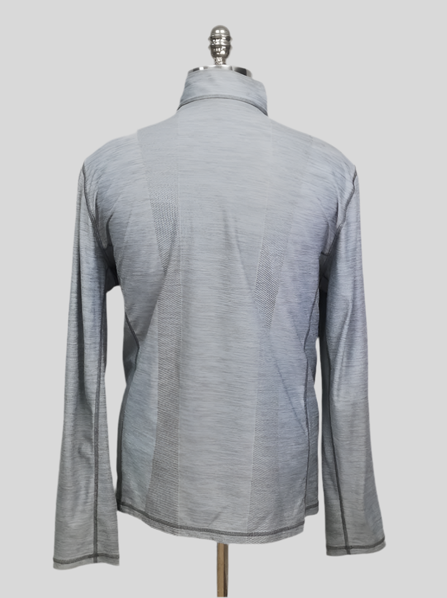 Sueter Jersey Tommy Bahama color gris con logo en color gris claro Talla L (ver descripción)