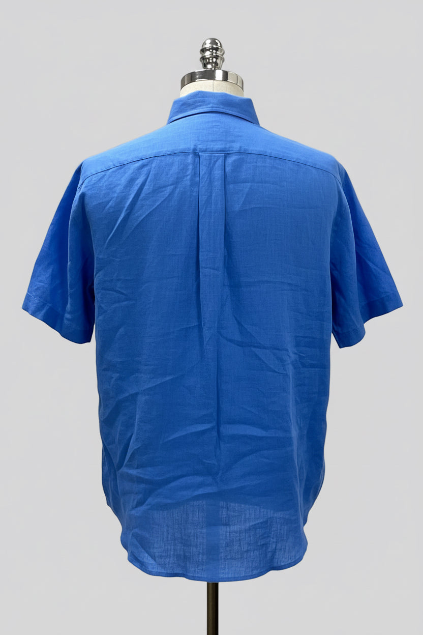 Camisa de botones Polo Ralph Lauren 🏇🏼 De lino en color azul navy Talla XL Entalle Clásico