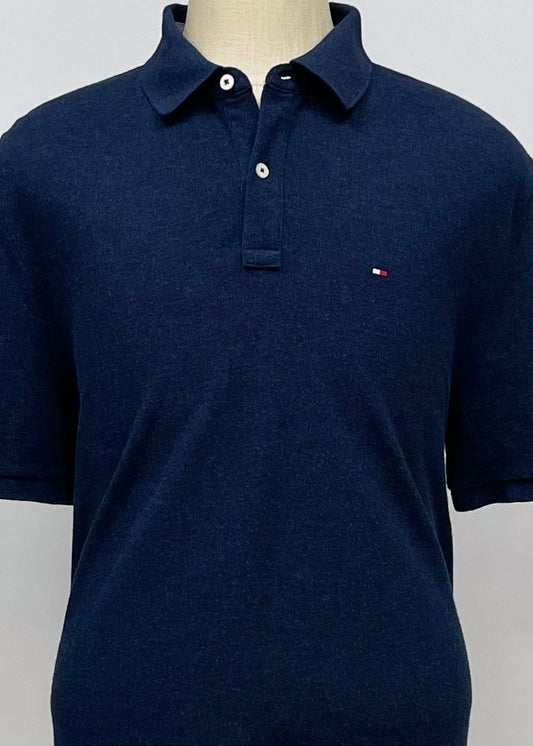 Camiseta Polo Tommy Hilfiger 🇺🇸 color azul navy Talla XL Entalle Custom Fit