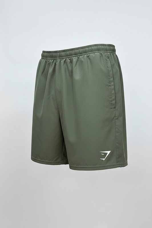 Short Deportivo Gymshark 🏋🏼‍♂️ Tela performance color verde oliva talla L