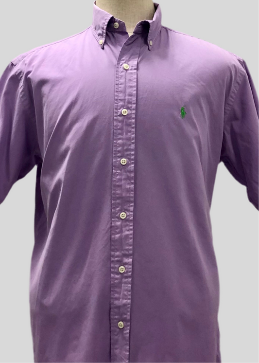 Camisa de botones Polo Ralph Lauren 🏇🏼 Color norado Manga Corta Talla M Entalle Clásico