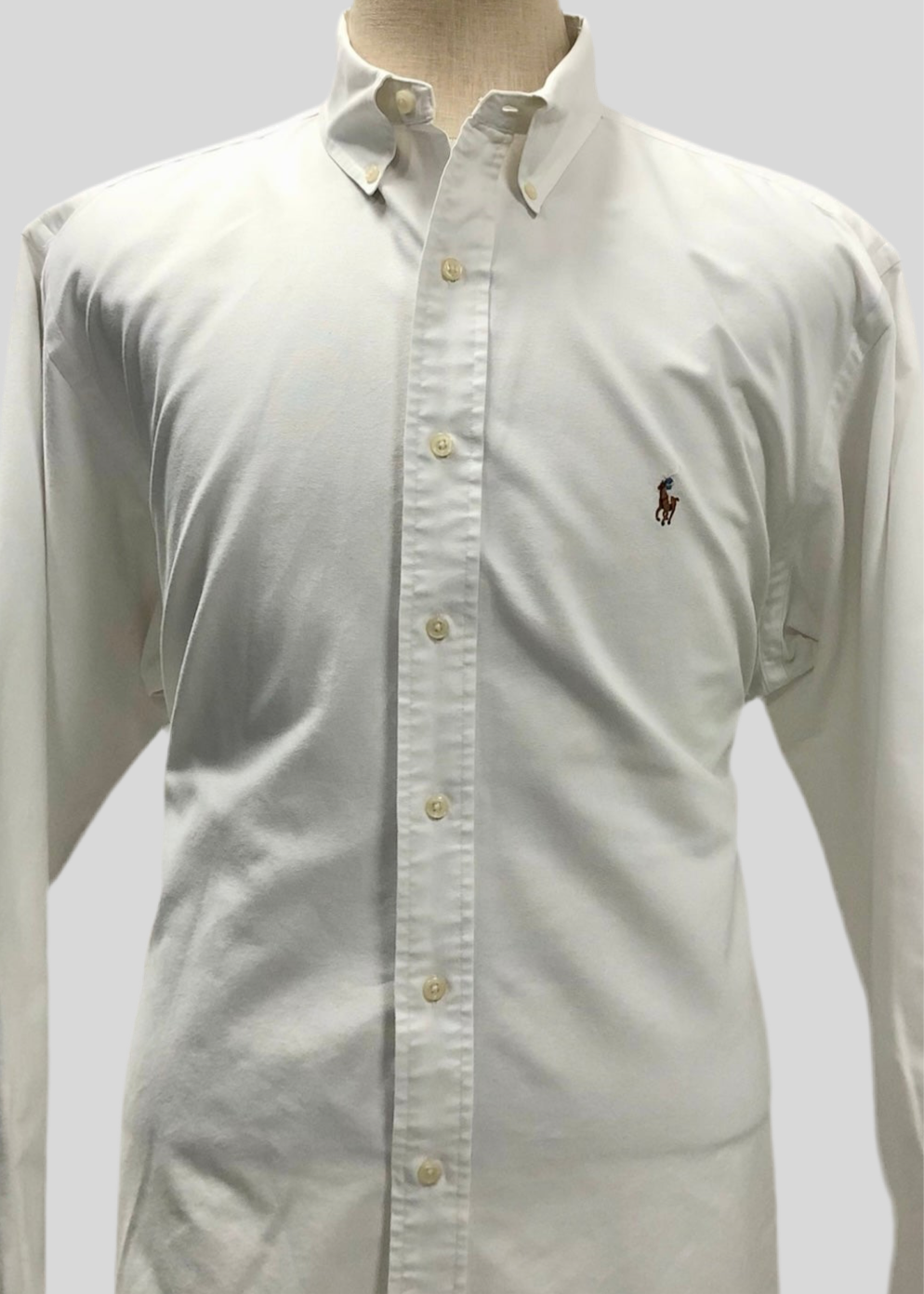 Camisa de botones Polo Ralph Lauren 🏇🏼  en color blanco Talla XL Entalle Regular (ver descripción)
