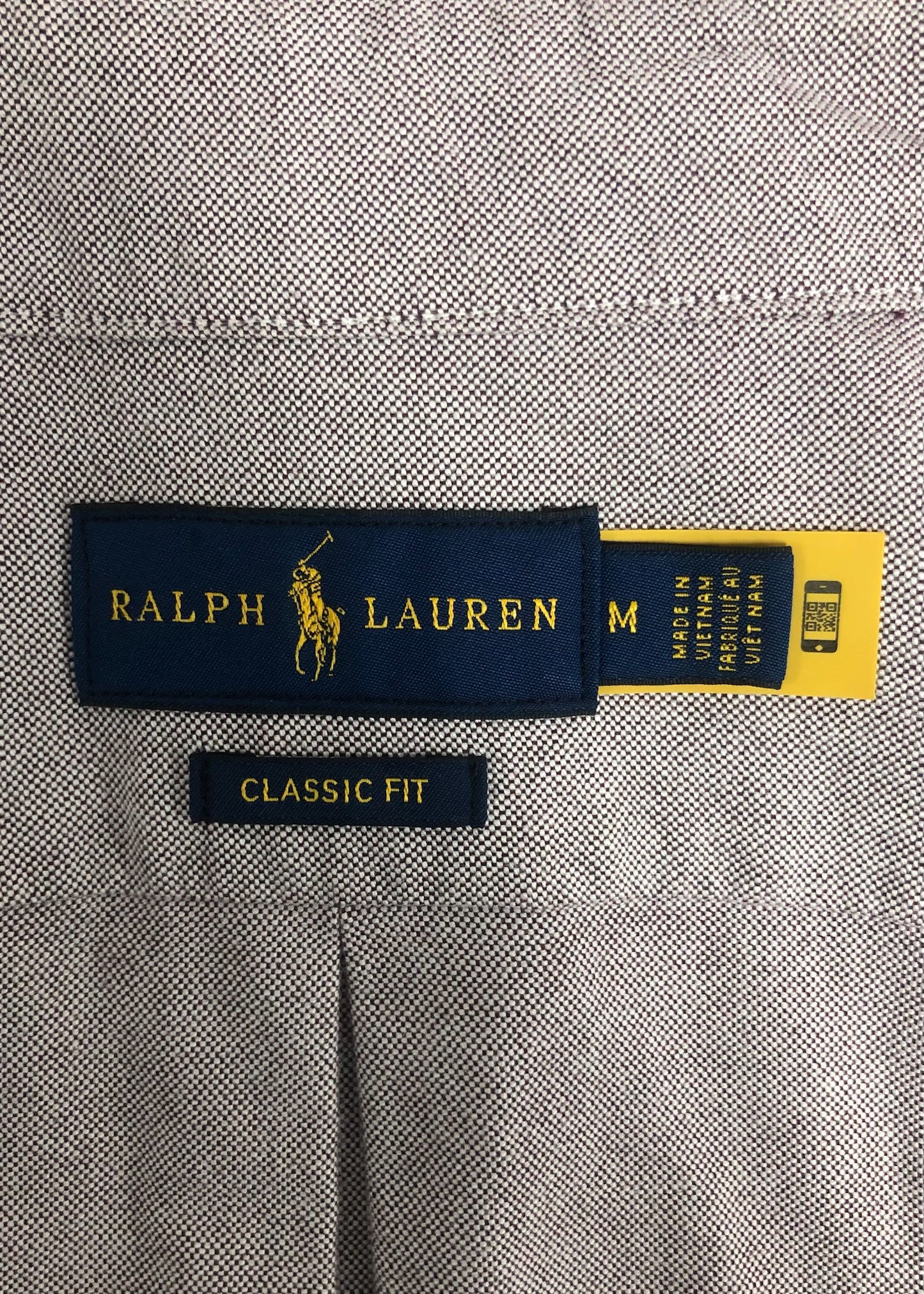 Camisa de botones Polo Ralph Lauren 🏇🏼 Oxford en color Lila Talla M Entalle Clásico