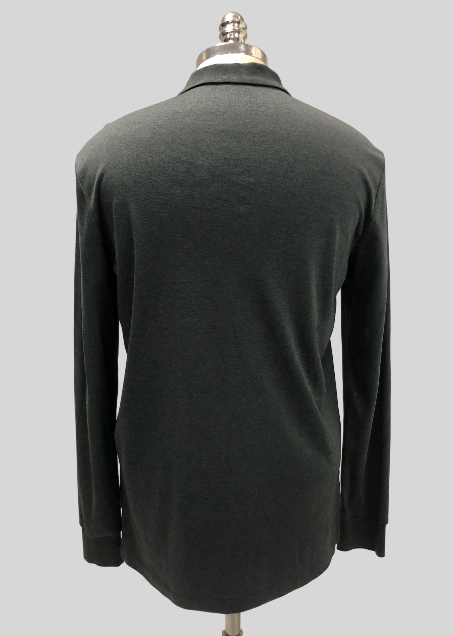 Camiseta Polo Ralph Lauren 🏇🏼 color gris oscuro manga larga Talla M Entalle Regular