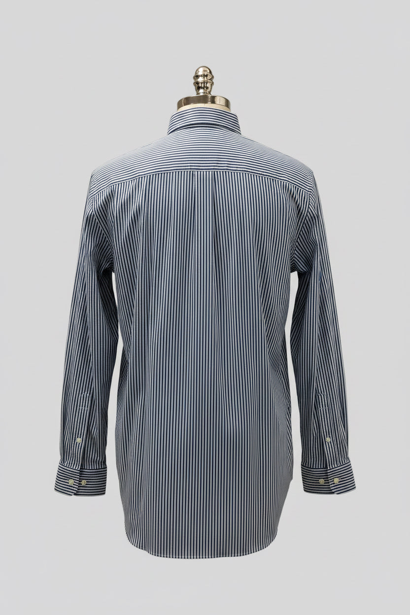 Camisa de botones Polo Ralph Lauren 🏇🏼 de rayas en color azul, celeste y blanco Talla L Entalle Clásico