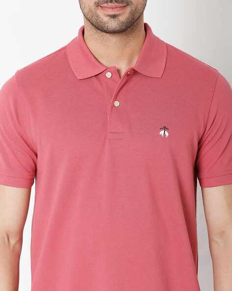 Camiseta Polo Brooks Brothers 🐑 color rosado oscuro Talla M Entalle Slim Fit