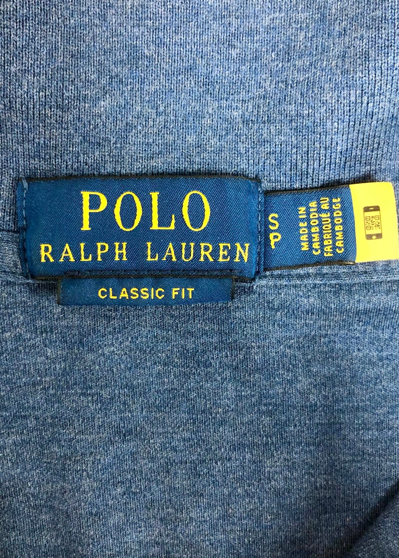 Camiseta Polo Ralph Lauren 🏇🏼 Pima color azul grisáceo Talla S Entalle Clásico