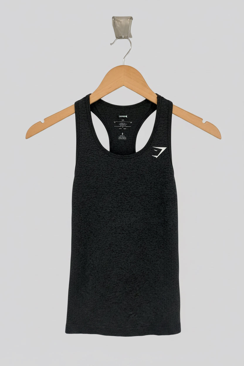 Camiseta sin mangas de mujer Gymshark Performance en color gris oscuro Talla S