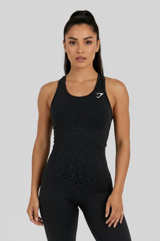Camiseta sin mangas de mujer Gymshark Performance en color gris oscuro Talla S