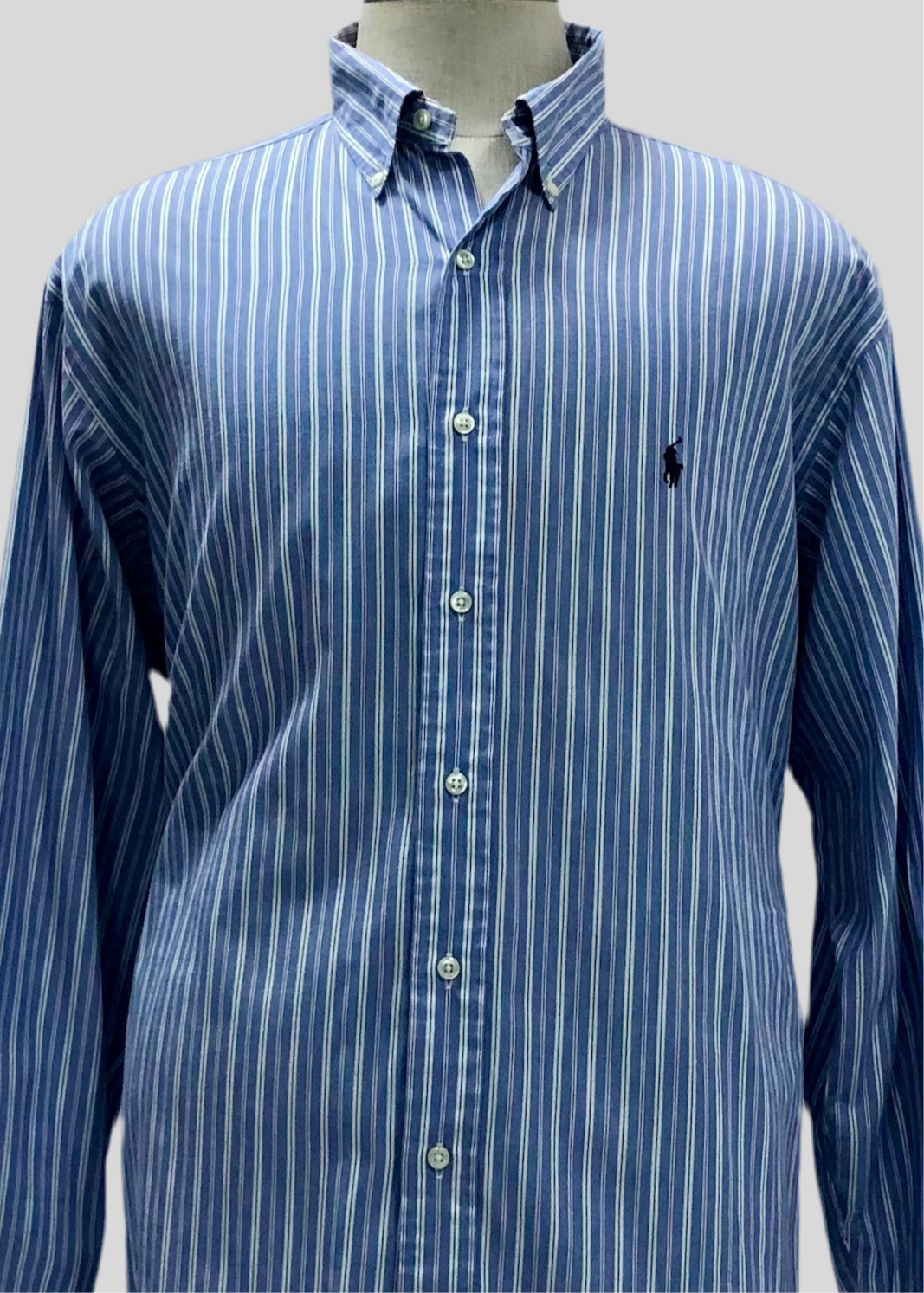 Camisa de botones Polo Ralph Lauren 🏇🏼 de rayas en color azul, rojo y blanco Talla XL Entalle Regular