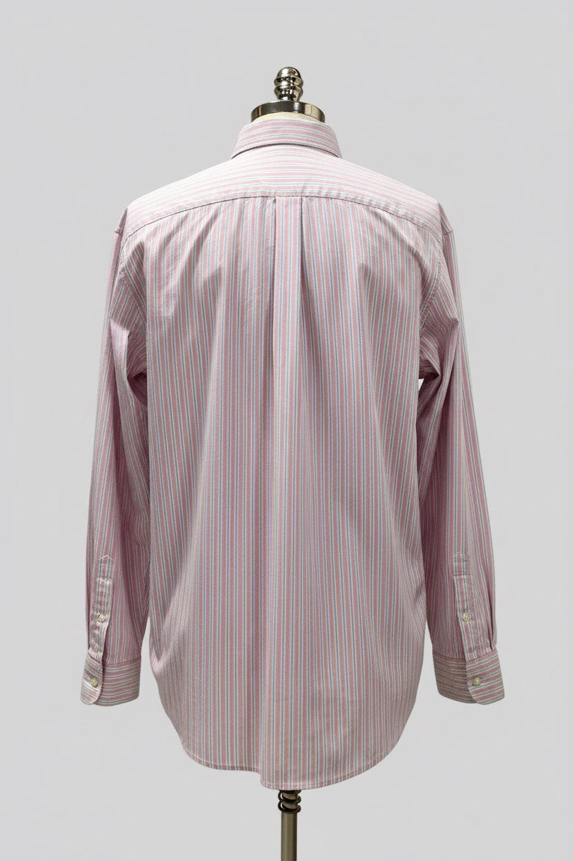 Camisa de botones Vineyard Vines 🐳 con patrón de rayas en color rosado, gris y blanco Talla XXL Entalle Clásico