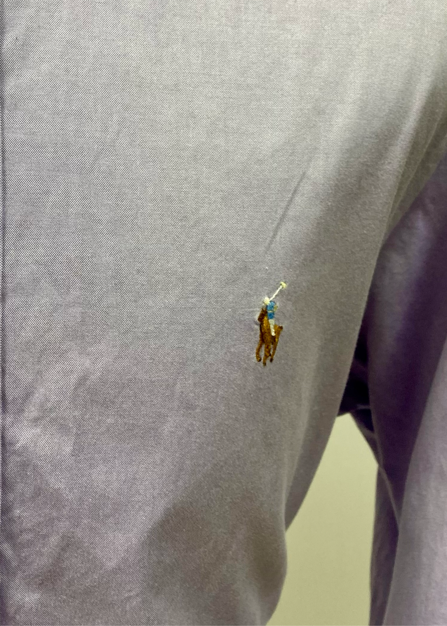 Camisa de botones Polo Ralph Lauren 🏇🏼  en color Lila Talla XL Entalle Regular