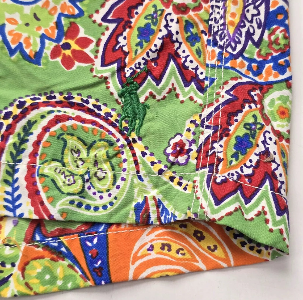 Short de baño Polo Ralph Lauren 🏇🏼 multicolor con diseño paisley talla L