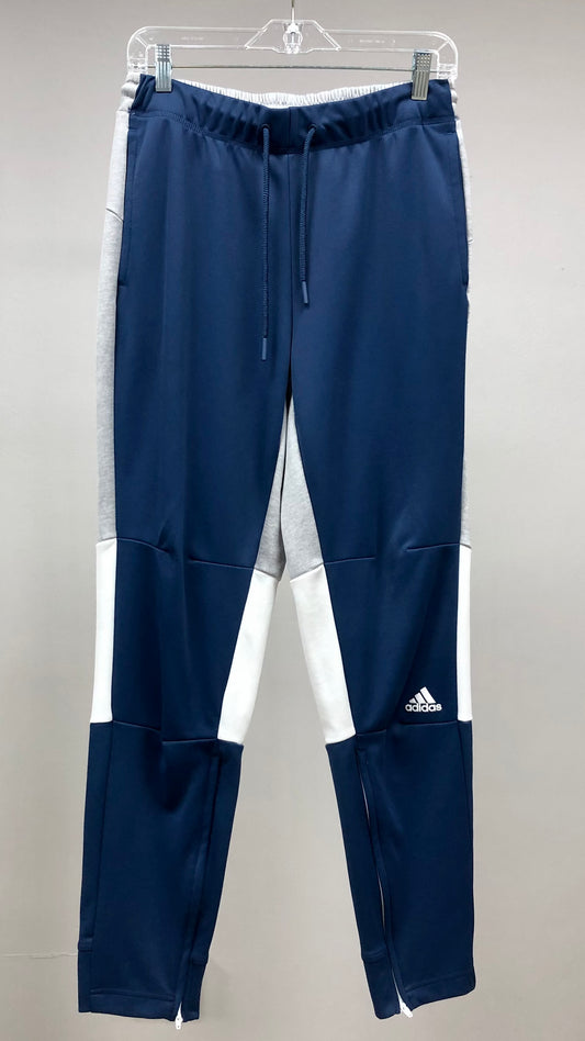 Pantalon Jogger marca Adidas 🏃🏻‍♂️ en color azul con franjas en color gris y blanco Talla L