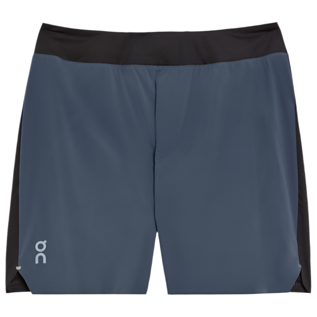 Shorts Híbrido On Running 🏃‍♂️ Tela performance ligera color azul y negro talla XL