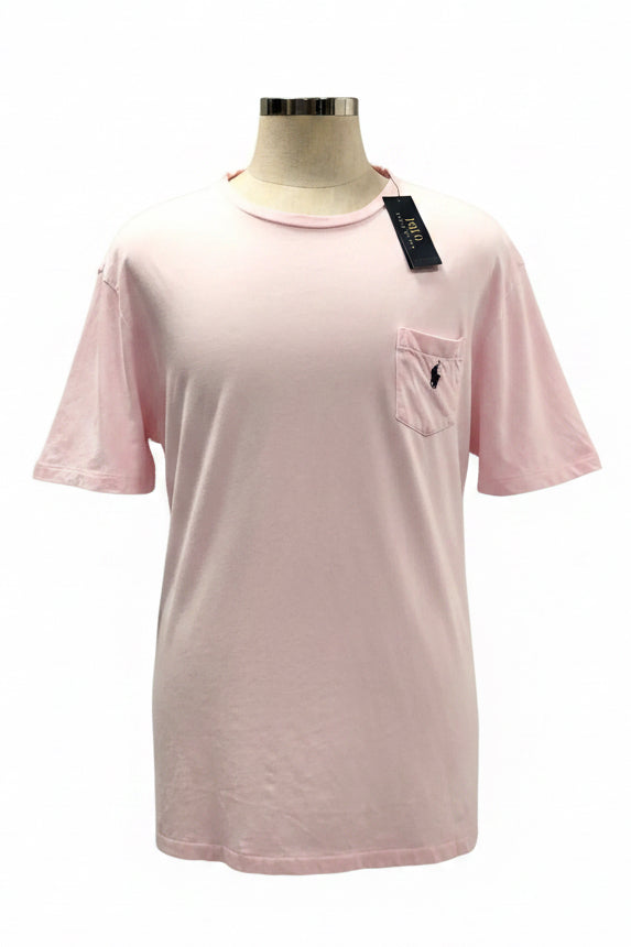 Camiseta cuello redondo Polo Ralph Lauren 🏇🏼 color rosado claro Talla XXL Entalle Regular