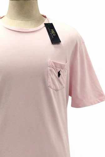 Camiseta cuello redondo Polo Ralph Lauren 🏇🏼 color rosado claro Talla XXL Entalle Regular
