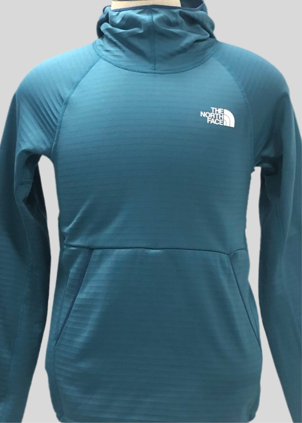 Sudadera Hoodie The North Face ⛰️ color verde esmeralda y logo blanco Talla S