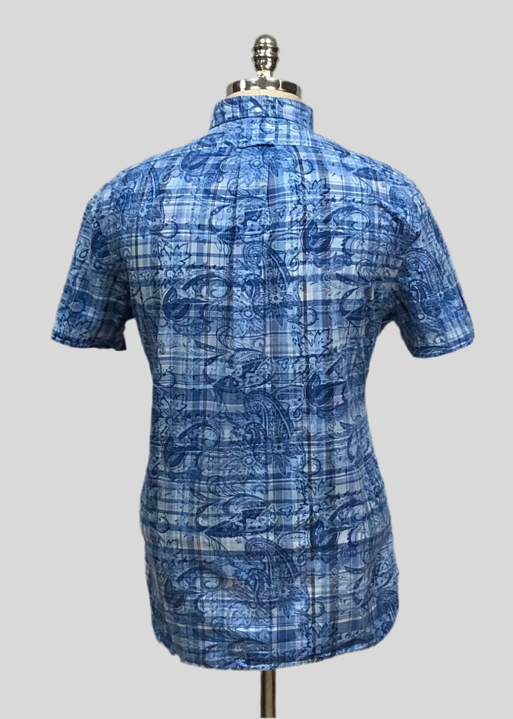 Camisa de botones Polo Ralph Lauren 🏇🏼 color azul indigo y blanco con diseño floral Talla M Entalle Regular