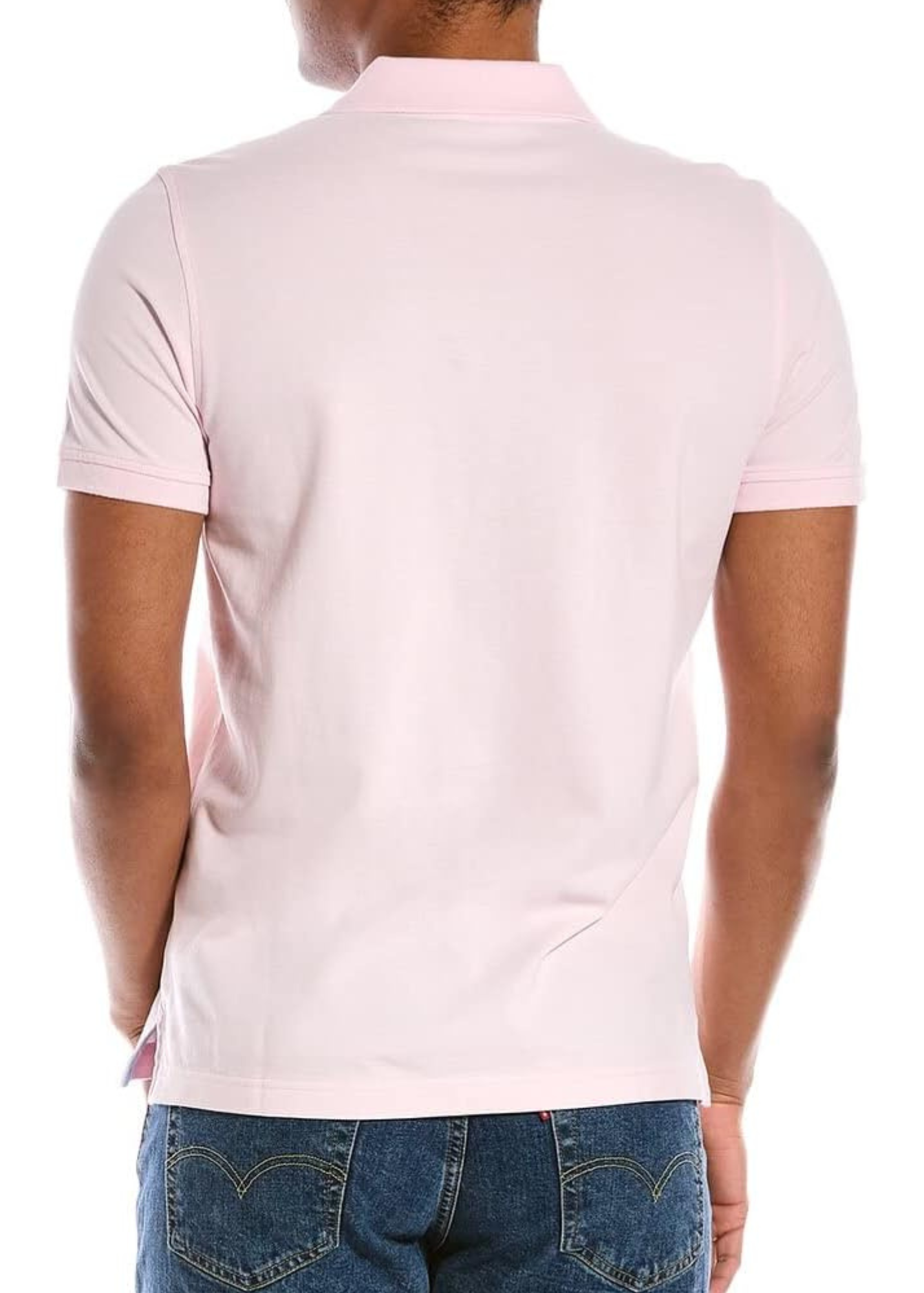 Camiseta Polo Brooks Brothers 🐑 color rosado claro Talla M Entalle Slim Fit