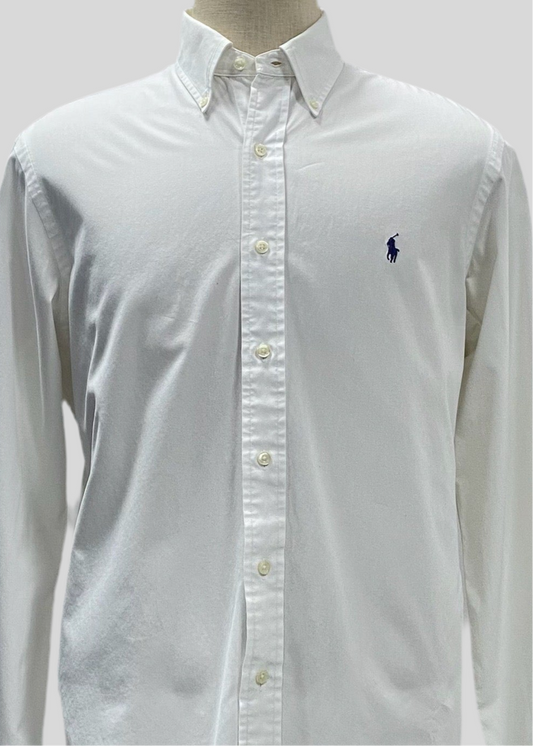 Camisa de botones Polo Ralph Lauren 🏇🏼  en color blanco Talla L Entalle Regular