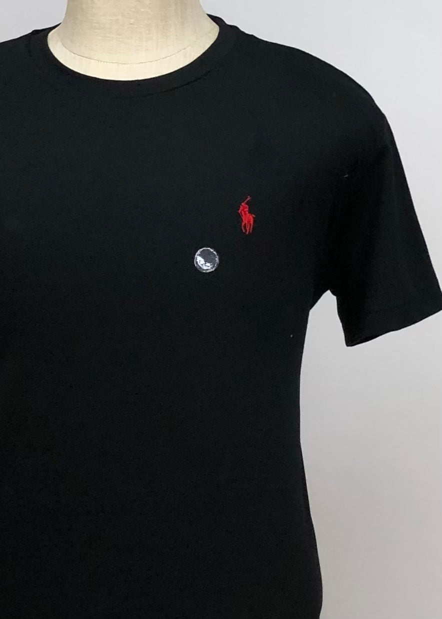 Camiseta cuello redondo Polo Ralph Lauren 🏇🏼 color negro Talla L Entalle Clásico