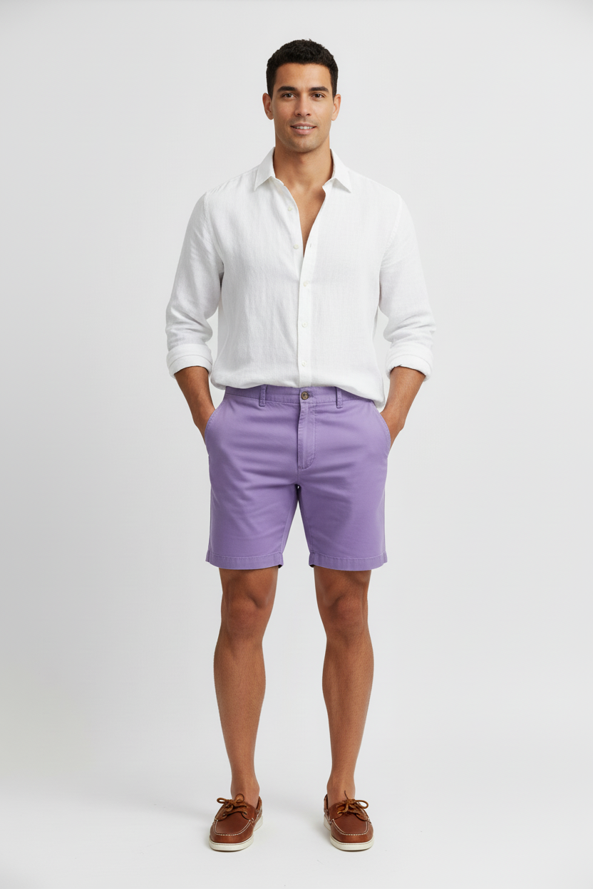 Short Casual Vineyard Vines 🐳 color Lila talla 32