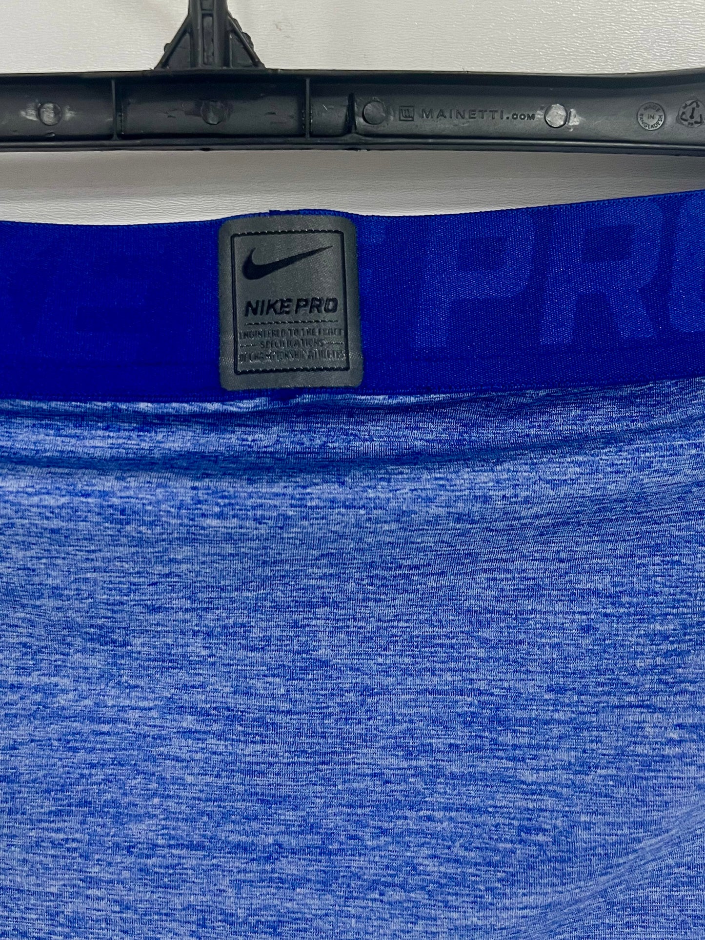 Mallas de entrenamiento licra Nike ✔️ Pro Dri-FIT 3/4 para hombre en Color azul y blanco Talla XL