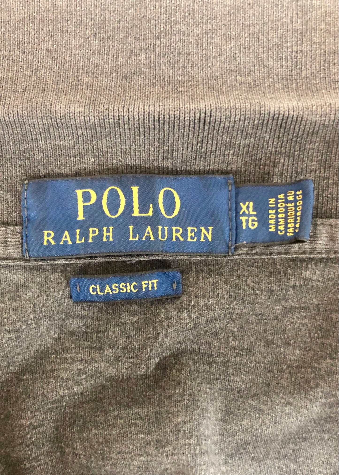 Camiseta Polo Ralph Lauren 🏇🏼 color gris oscuro Talla XL Entalle Clásico