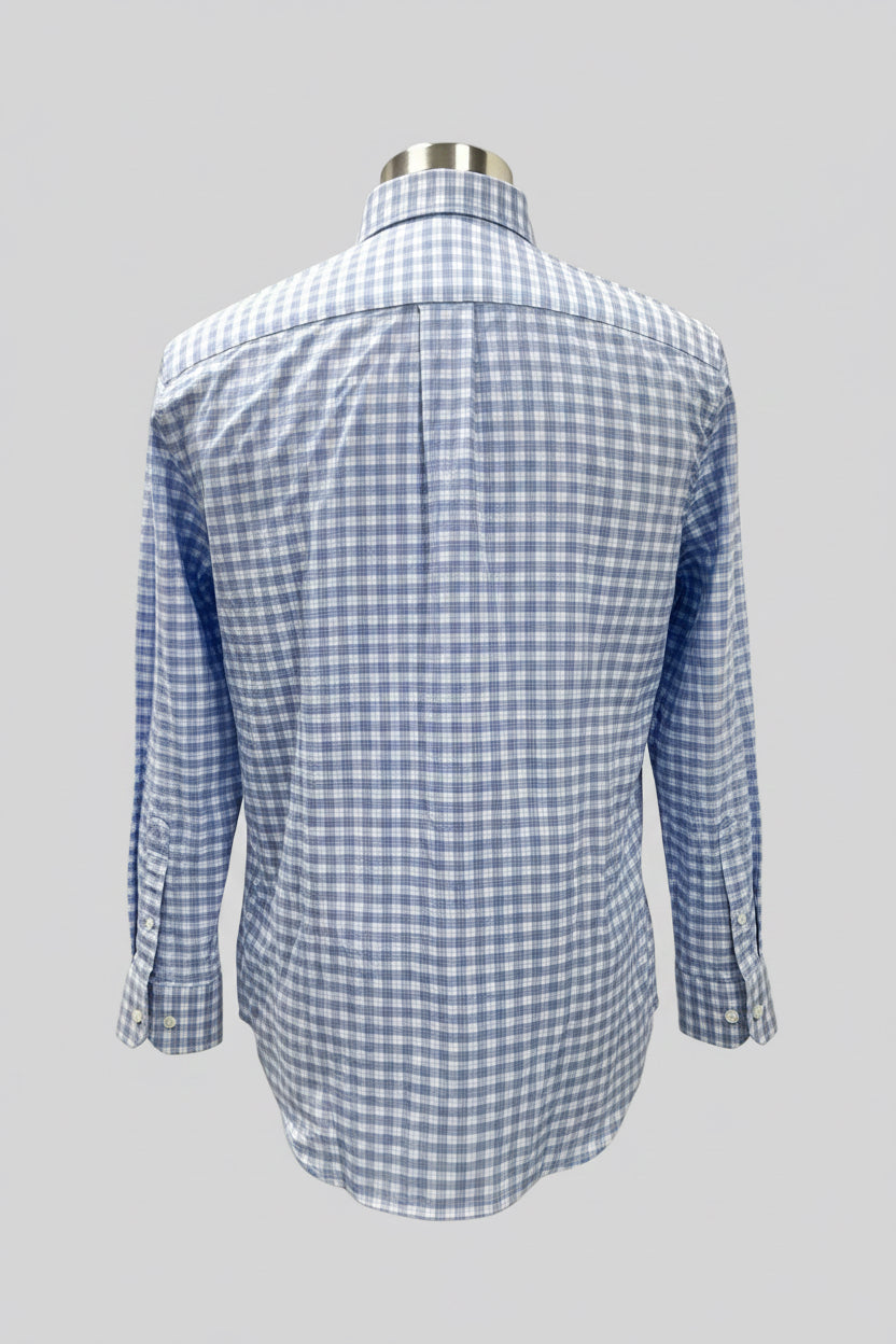 Camisa Polo Ralph Lauren 🏇🏼 de cuadros azul, rosado y blanco Talla M Entalle Regular