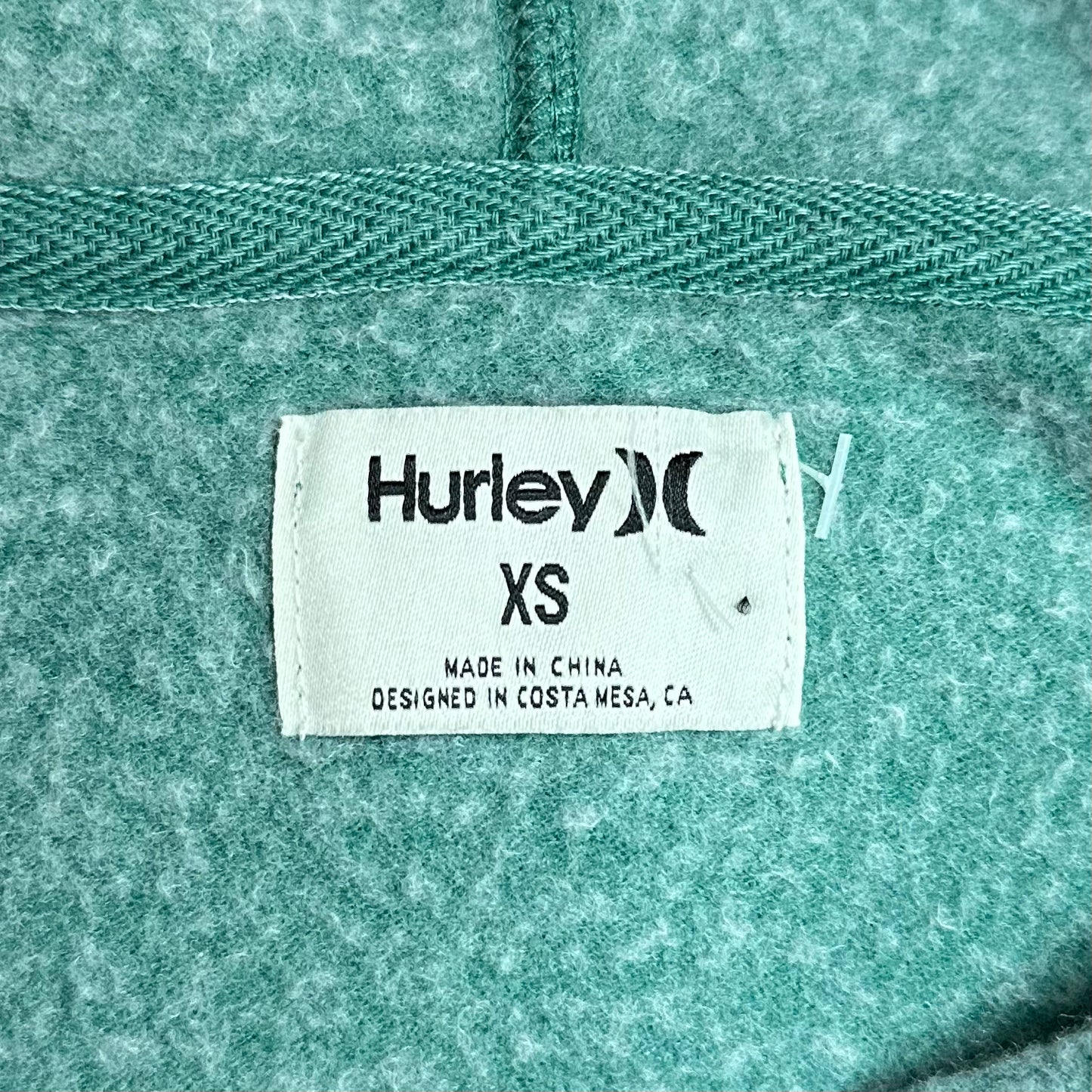 Sudadera de Hoodie Hurley 🏄🏽‍♂️ color verde y logo en blanco Talla XS