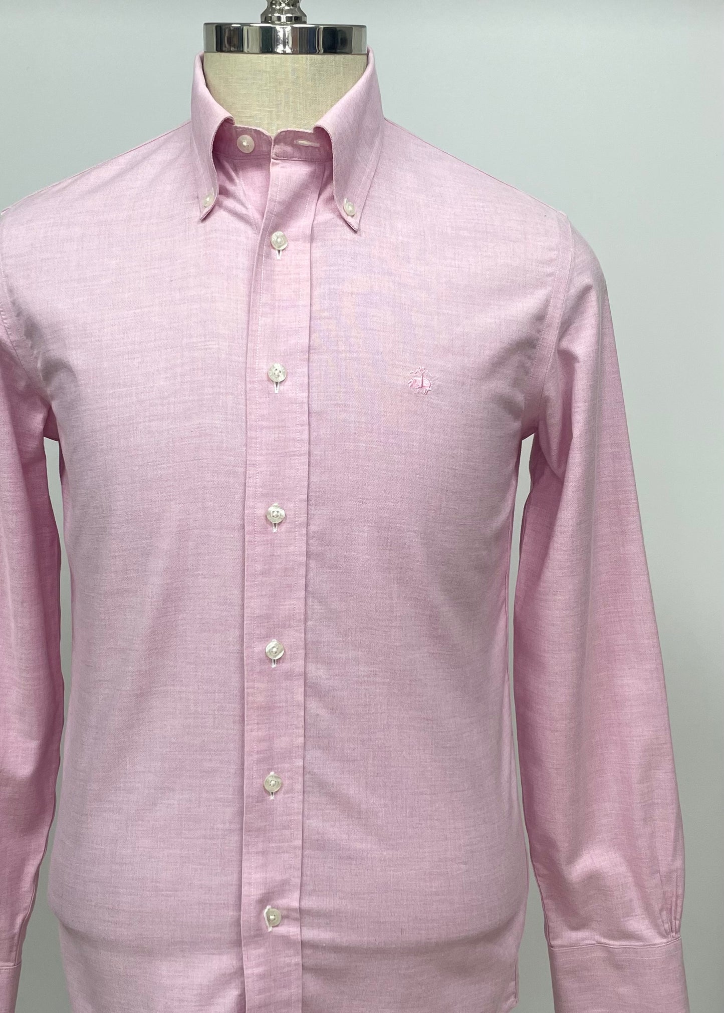 Camisa Brooks Brothers 🐑 Oxford color rosado Talla Small Entalle Regular