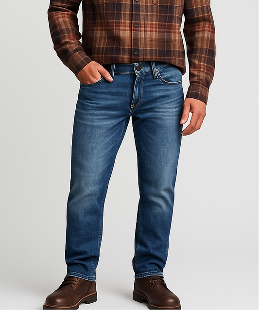 Pantalon jeans Guess color azul denim Talla 32 Corte Straight Fit