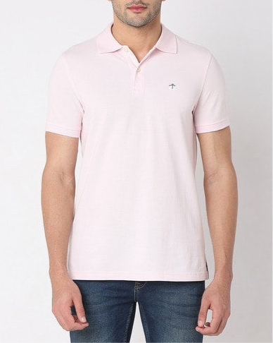 Camiseta Polo Brooks Brothers 🐑 color rosado claro Talla M Entalle Slim Fit